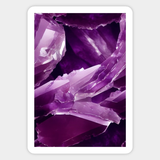 Jewel Pattern - Violet Amethyst, for a bit of luxury in your life! #2 Sticker by Endless-Designs